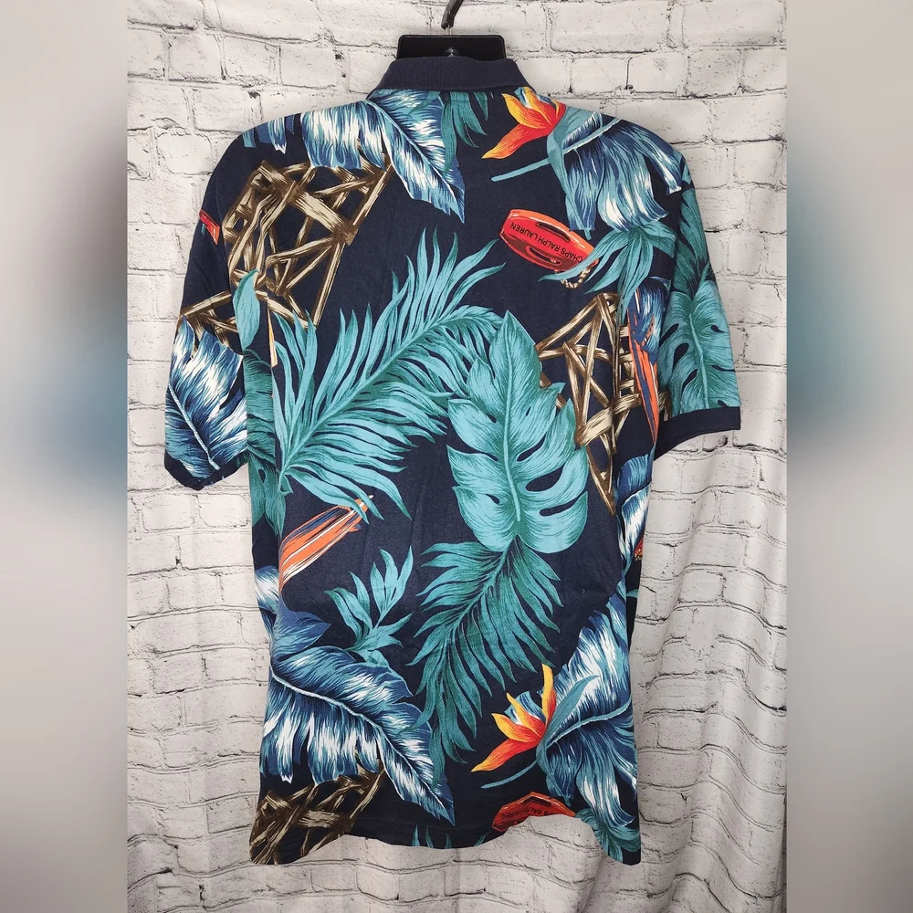 Ralph Lauren Men's Tropical Hawaiian Polo Shirt‎ Size XL